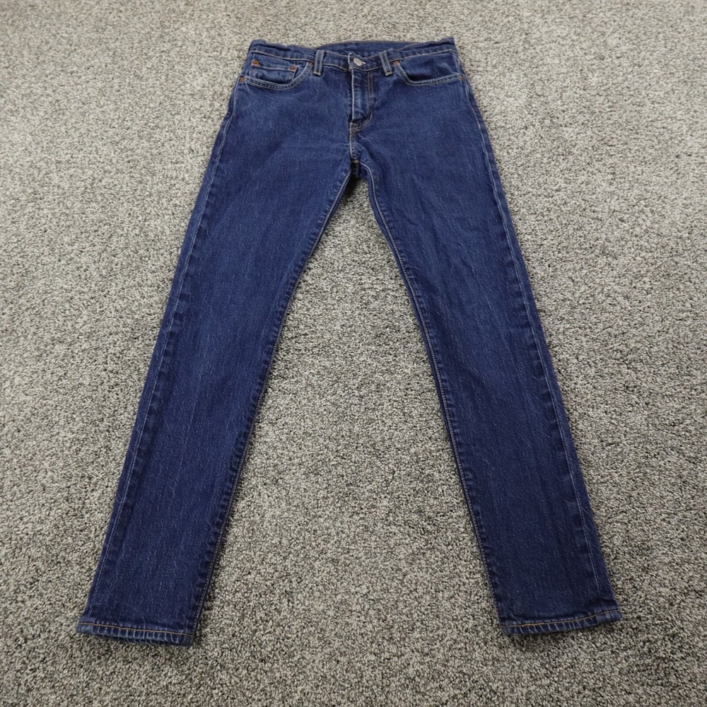 Levis Jeans Mens‎ 28X30 Dark Blue Denim Pants 512 Slim Taper Skater Punk Stretch